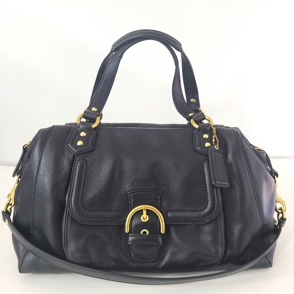 Black Coach Leather Handbag